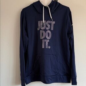 Nike Women’s Dark Blue Just Do It Hoodie